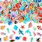 300 Pieces Ocean Sea Animal Foam Stickers Bulk Self-Adhesive Tropical Fish Sea Creature Stickers Sea Turtles for Arts Crafts Ocean Theme Party Favors Decoration Home DIY Supplies